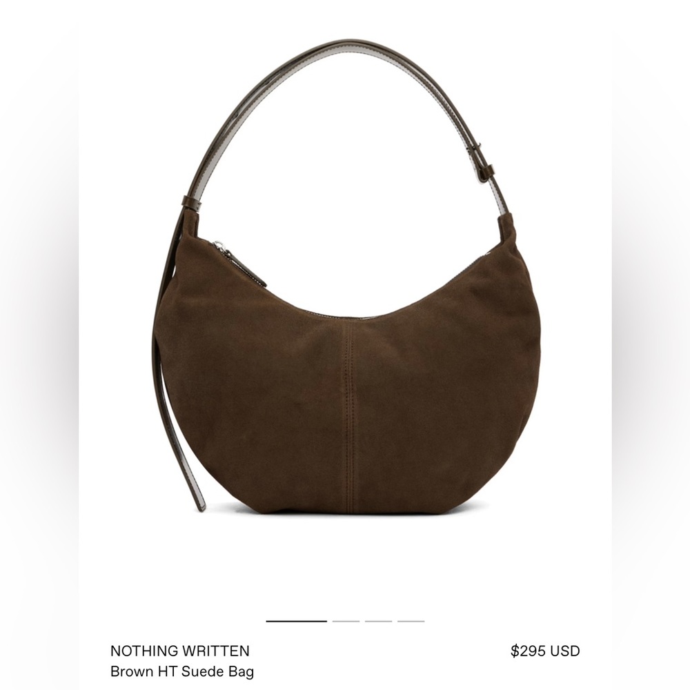 NOTHING WRITTEN
Brown HT Suede Bag